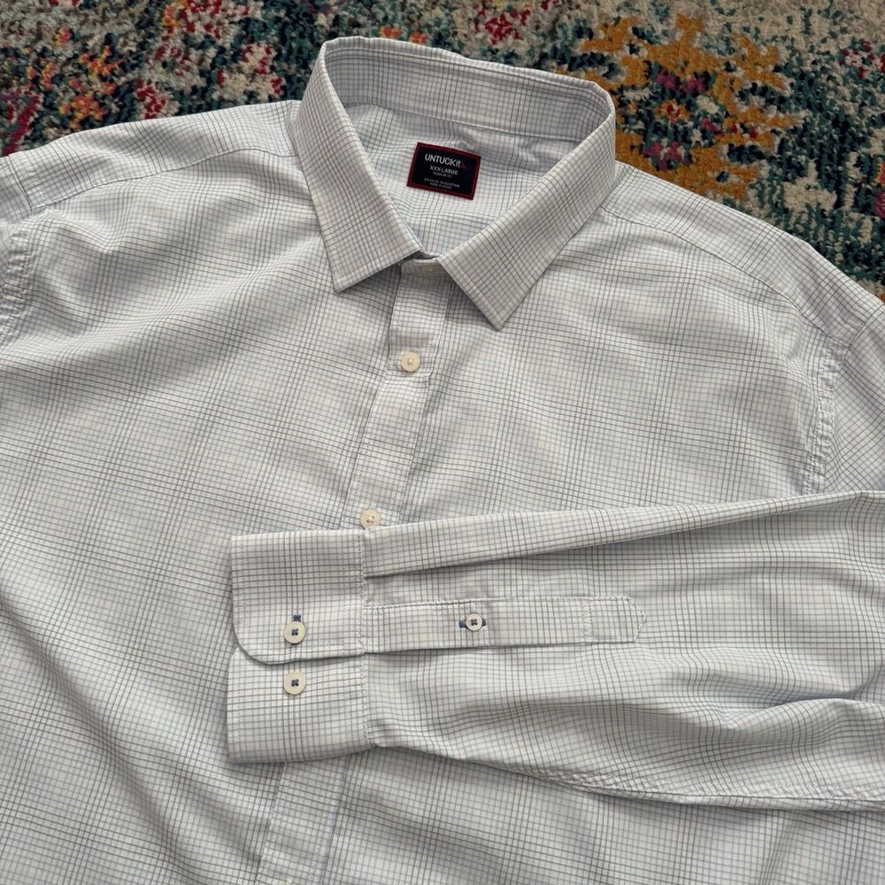 Untuckit Men's‎ Stewart Performance Long Sleeve Button Down Shirt Size XXL